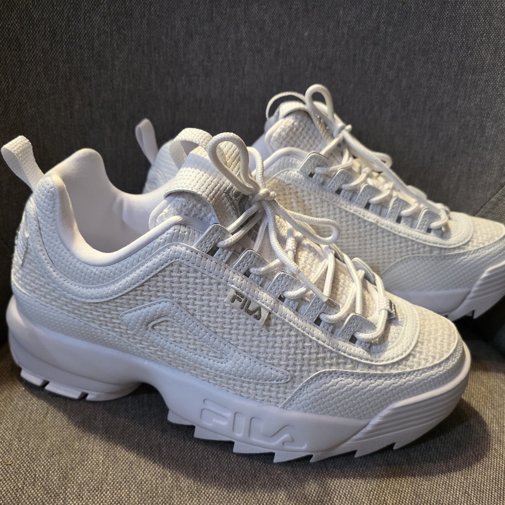 Fila White Chunky Sneakers